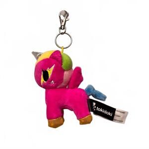tokidoki Pink Unicorn Plush Keychain